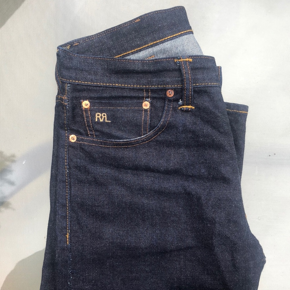 Ralph Lauren RRL slim fit jeans. Japanese selvedge denim 16 oz.